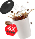 Thermobecher: abwaschbar, 4er-Set, 330ml, grau